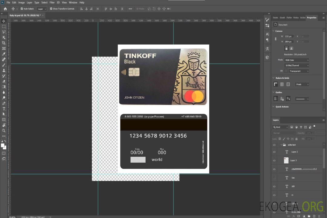 Mastercard de la banque russe Tinkoff template Mastercard de la banque russe Tinkoff template